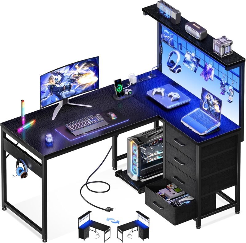 Transform Your Gaming Setup: MOTPK L Shaped Desk Review