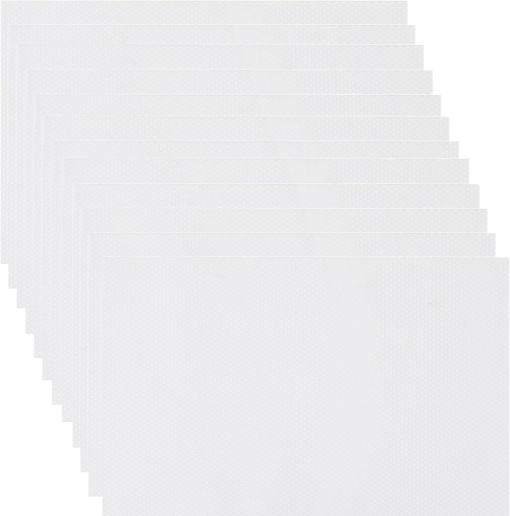 Transform Your Kitchen: 12 PCS Clear Refrigerator Liners for a Spotless Fridge