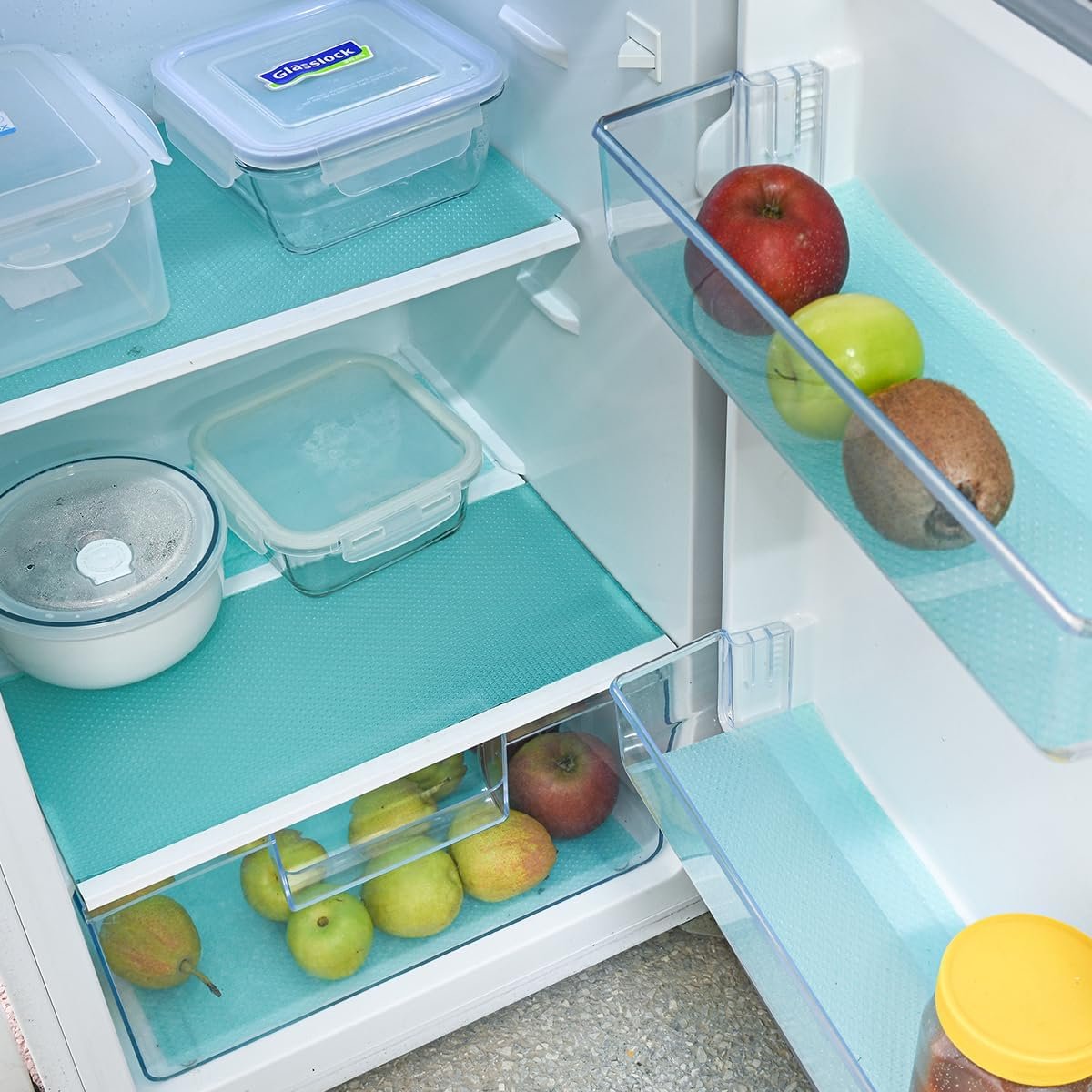 Transform Your Kitchen: 12Pcs Washable Refrigerator Shelf Liners Review