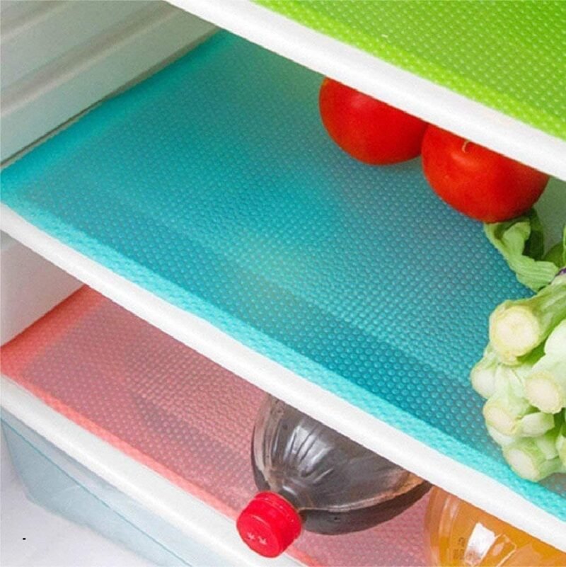 Transform Your Kitchen: 16 Pcs Refrigerator Liners for an Organized Space!