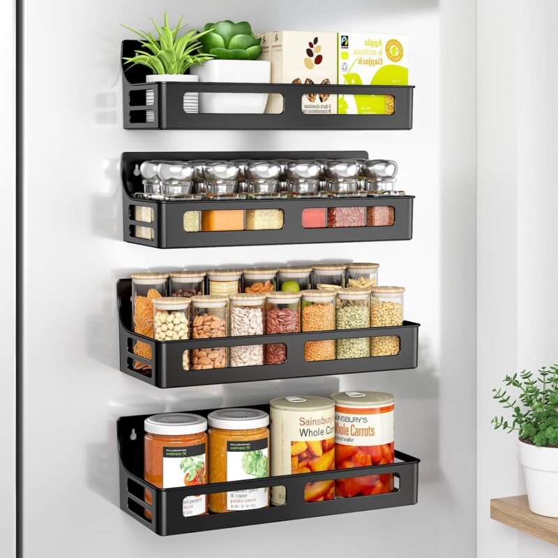Transform Your Kitchen: The Premium 4 Pack Magnetic Spice Rack Review