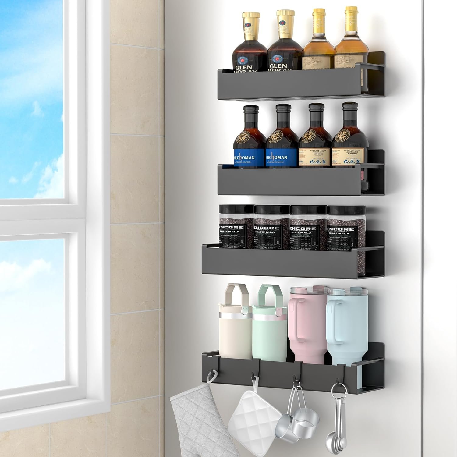 Transform Your Kitchen: The Ultimate 4 Pack Magnetic Spice Rack Organizer Review