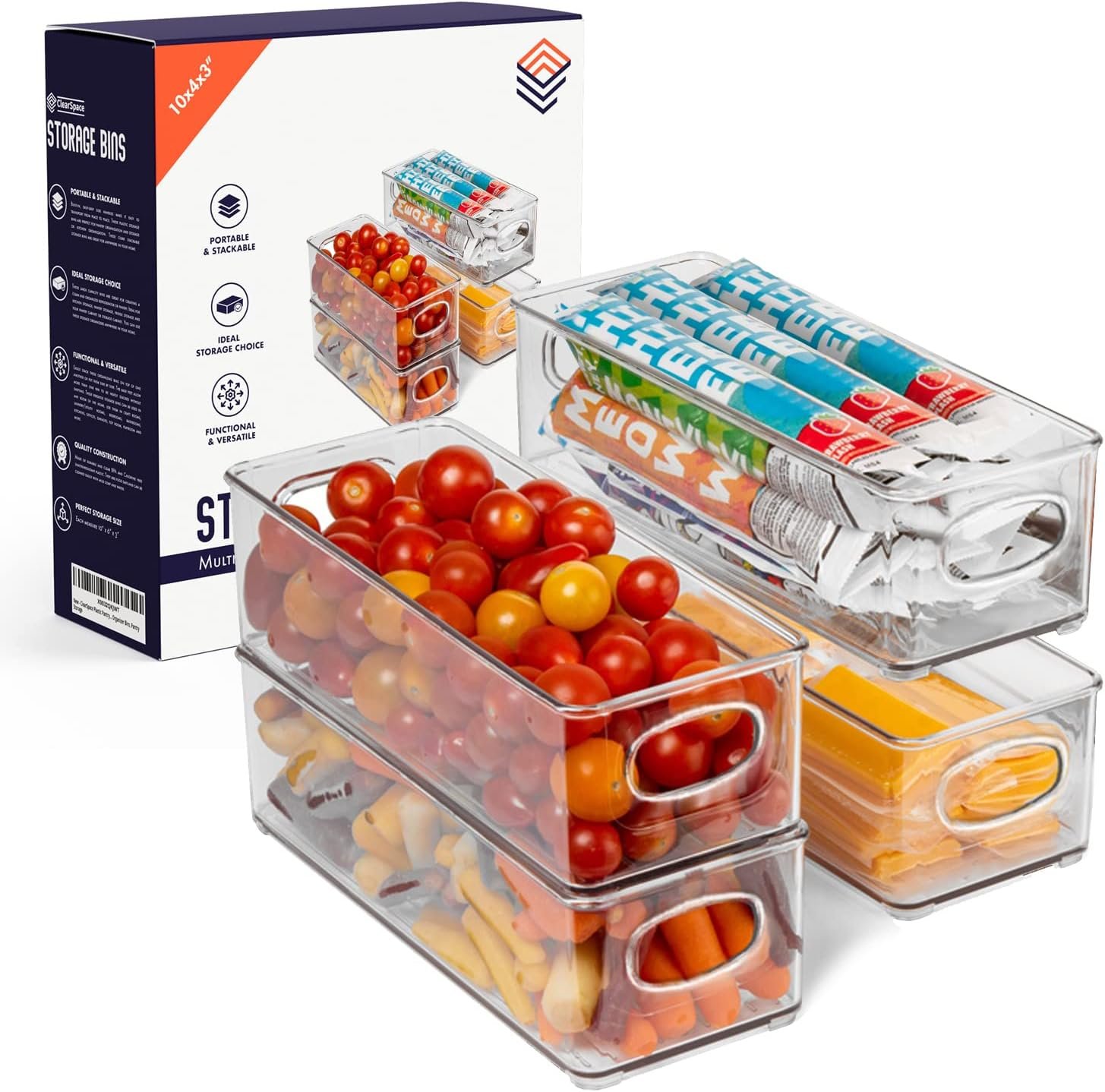 Transform Your Kitchen with ClearSpace Pantry Bins: A Must-Have Organizer!