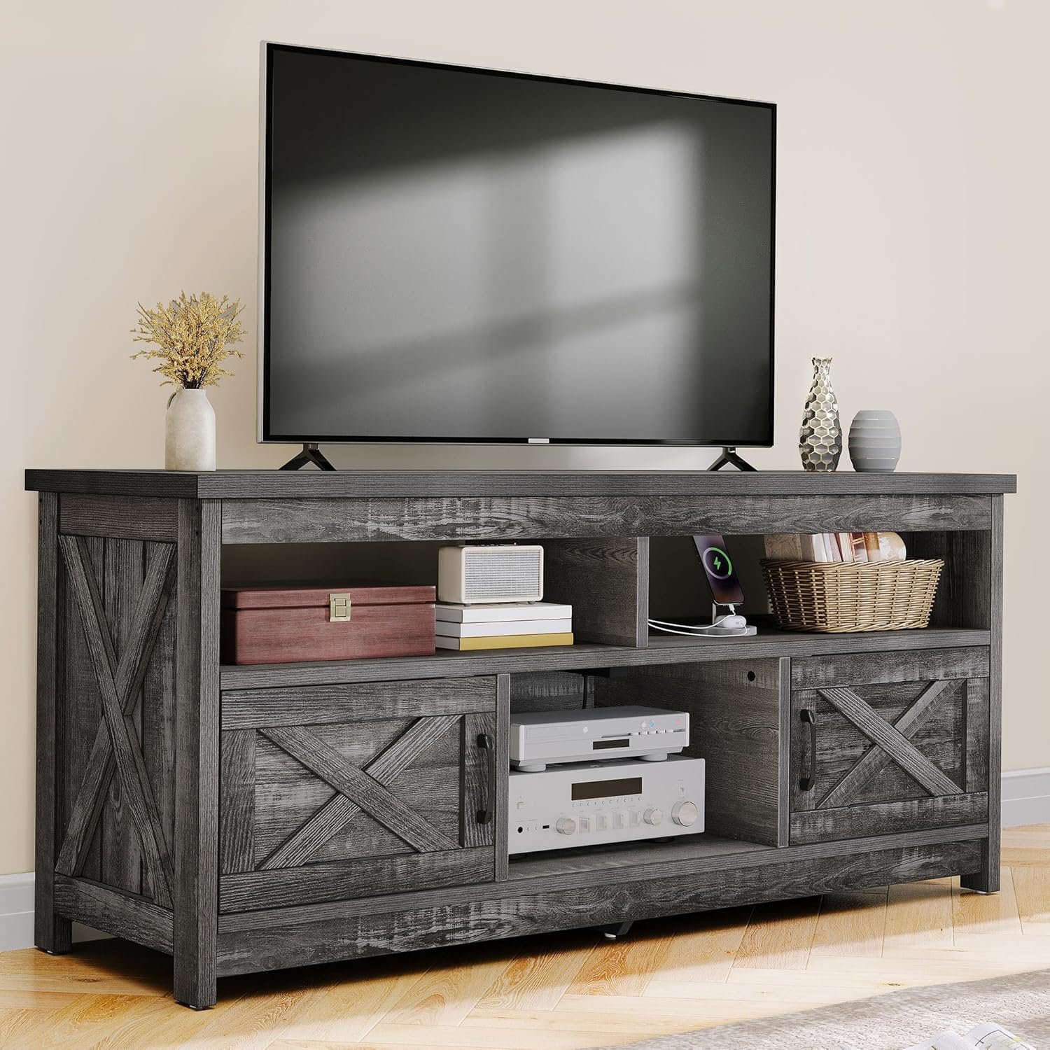 Transform Your Living Room: DWVO Rustic TV Stand Review