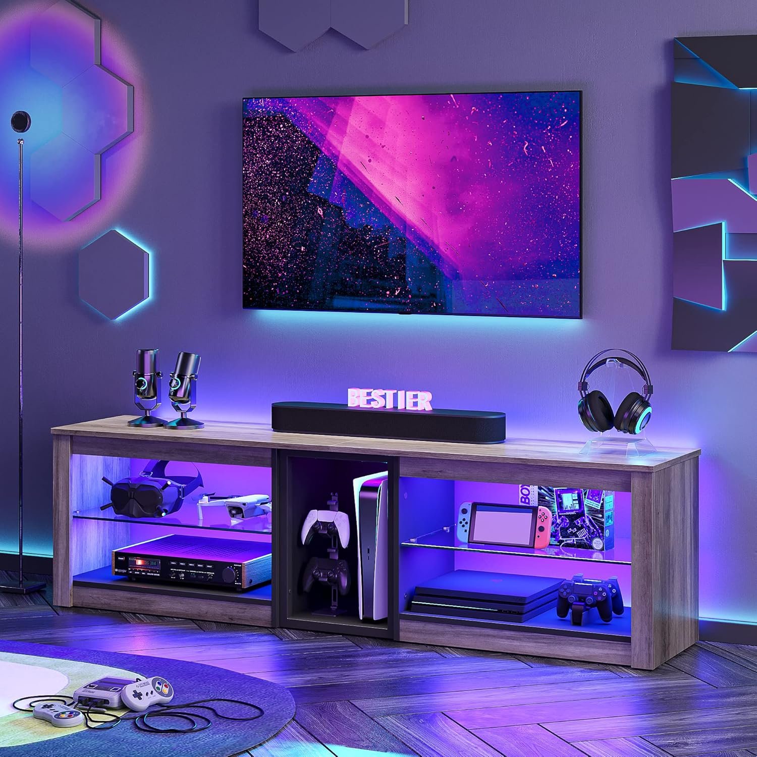 Transform Your Living Room with the Bestier 70" TV Stand: A Gaming Essential!