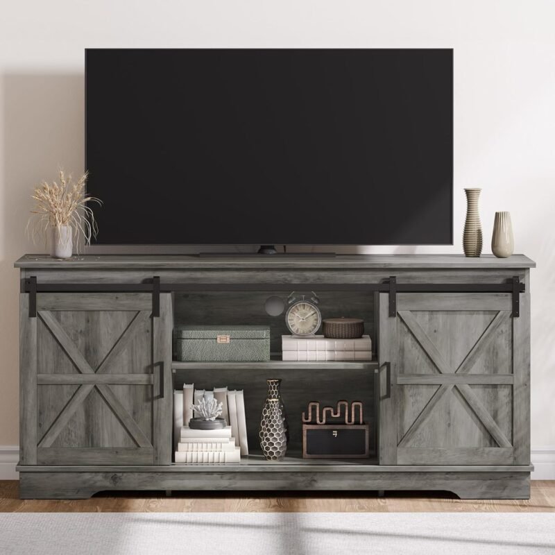 Transform Your Living Room with the DWVO Rustic TV Stand: Style Meets Functionality!