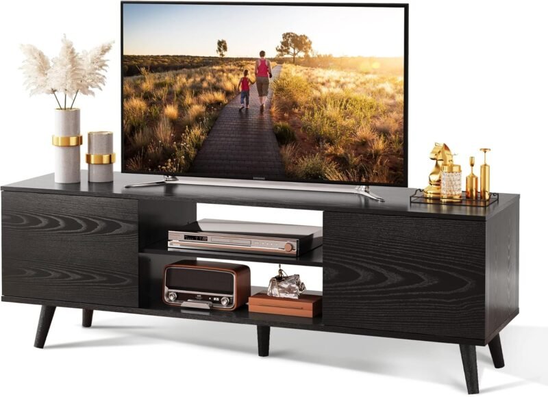 Transform Your Living Room with the Rustic WLIVE TV Stand: A Must-Have for Entertainment!