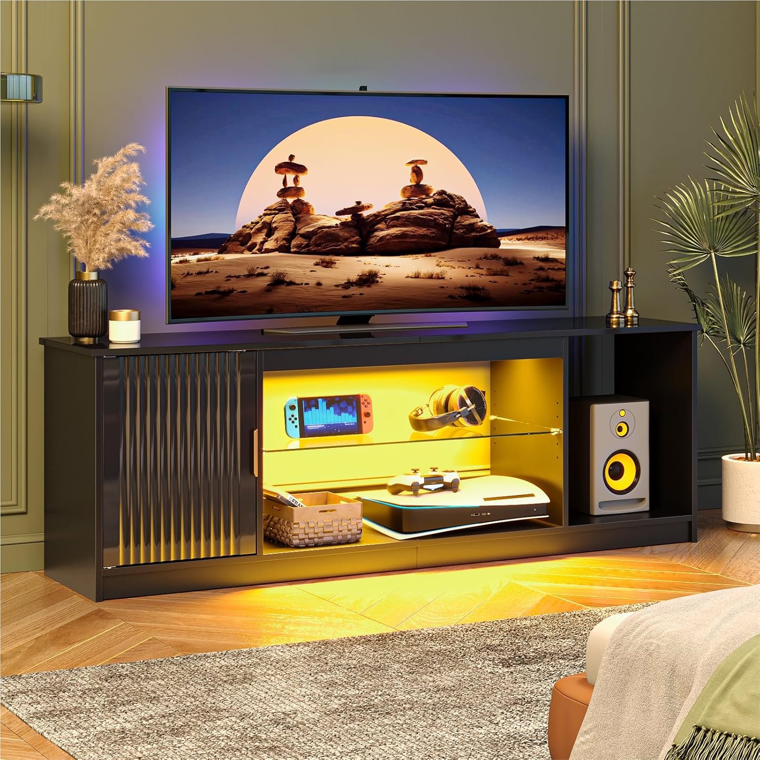 Transform Your Living Space: Bestier LED TV Stand Review