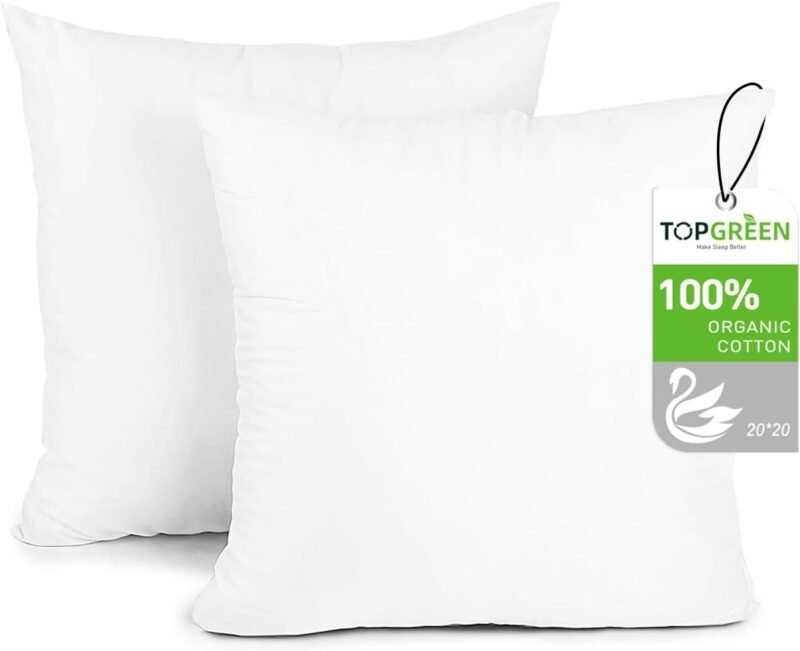 Transform Your Living Space with Feather Down Throw Pillow Inserts – A Review of the Perfect 20x20 Accent Pillows!