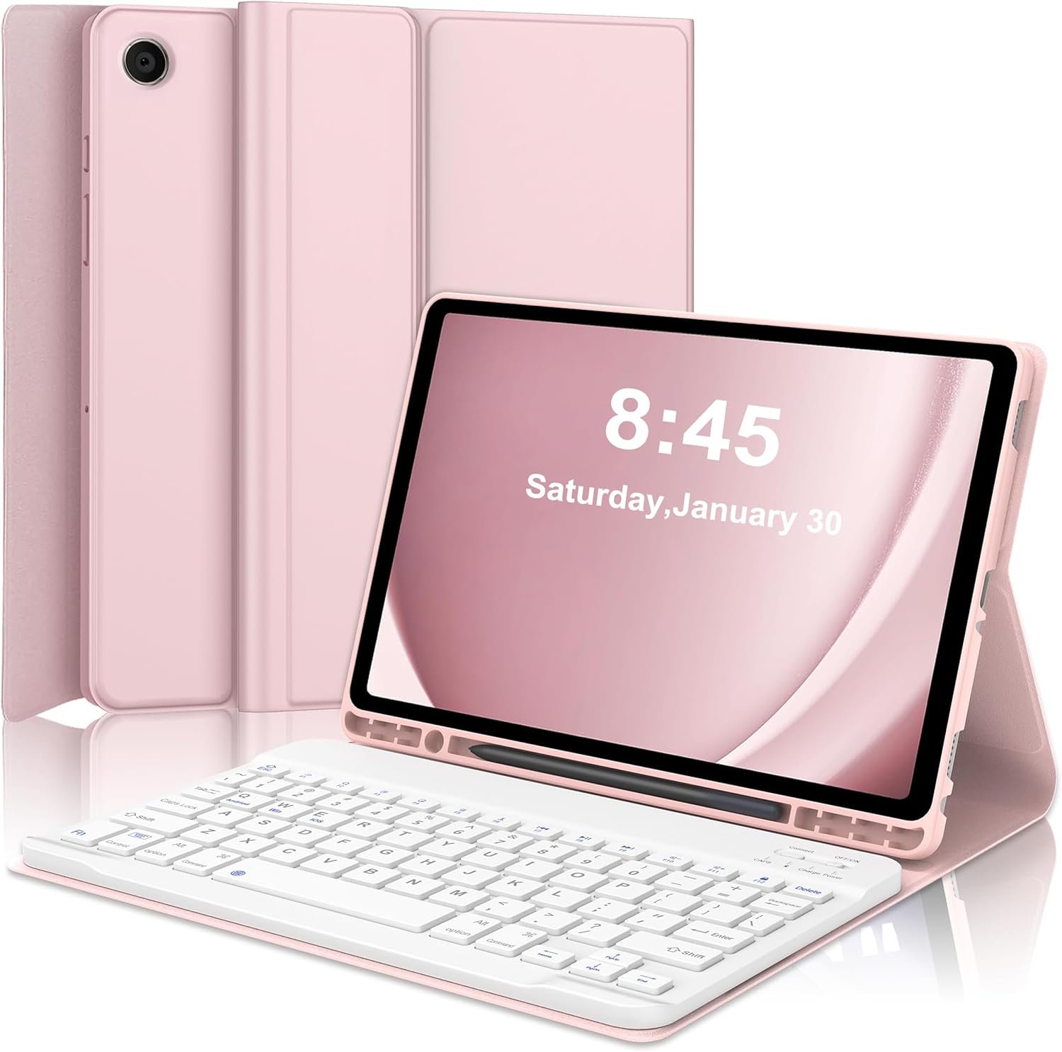 Transform Your Samsung Galaxy Tab A9 Plus with the Ultimate Keyboard Case & Smart Cover!