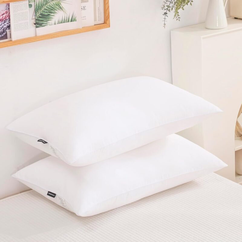 Transform Your Sleep: Review of SARAH&EVELYN Gold Goose Down Alternative Bed Pillows