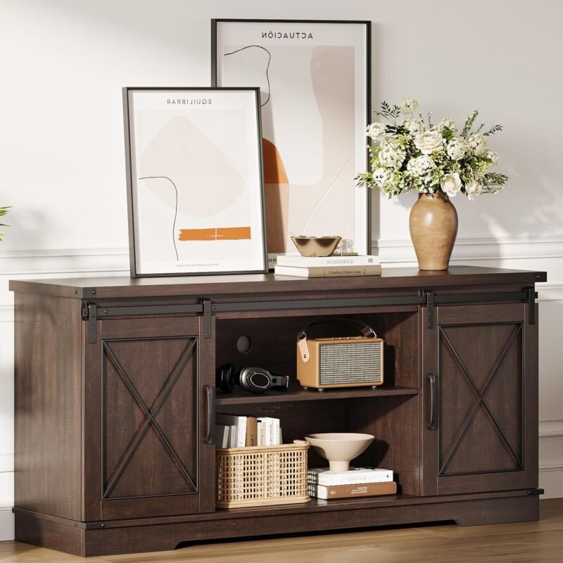 Transform Your Space: IDEALHOUSE Farmhouse TV Stand Review