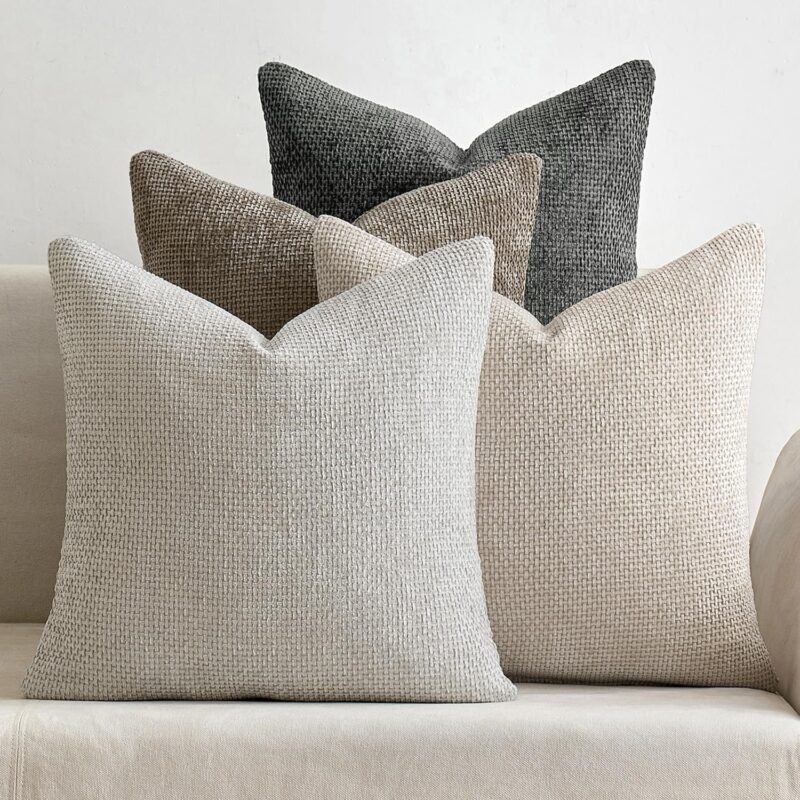 Transform Your Space: MIULEE 20x20 Chenille Pillow Covers for a Cozy Boho Vibe