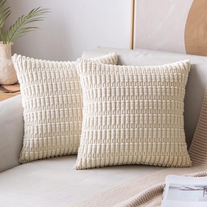 Transform Your Space: MIULEE 20x20 Inch Corduroy Throw Pillow Covers Review