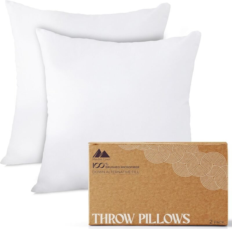 Transform Your Space: Review of Mayfair Linen 20x20 Throw Pillow Inserts