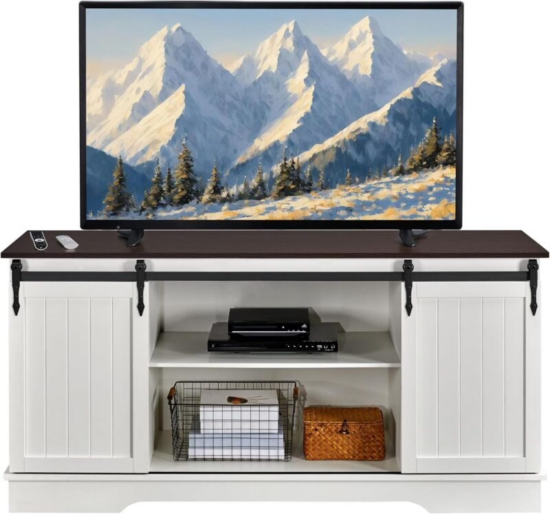 Transform Your Space: Review of the Yaheetech Farmhouse TV Stand for 65 Inch TVs