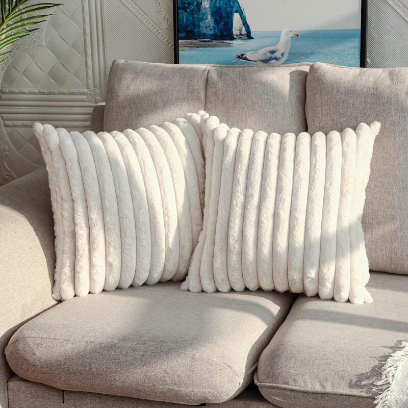 Transform Your Space with DEELAND's Cozy Faux Fur Pillow Covers!