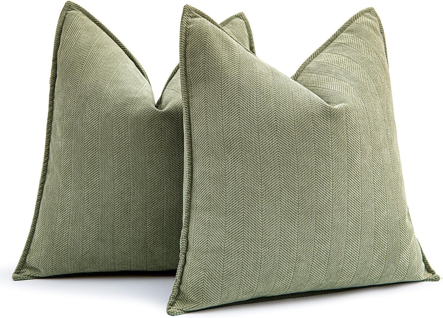 Transform Your Space with MIULEE's Luxurious Sage Green Pillow Covers!