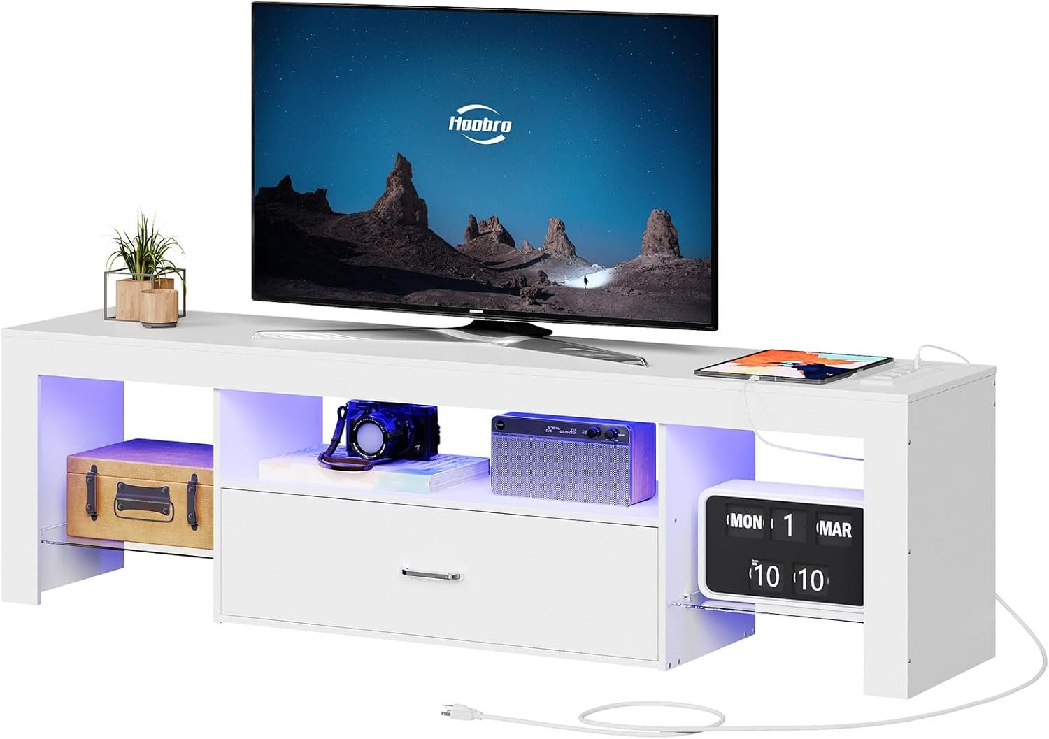 Transform Your Space with the HOOBRO LED TV Stand: A Stylish Review for Modern Living
