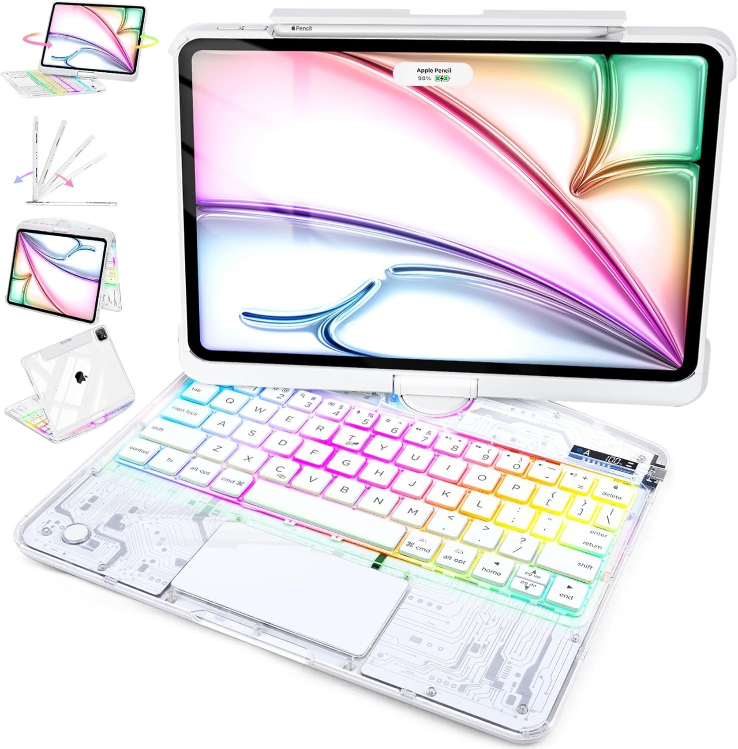 Transform Your Tablet Experience: Review of the 11th & 10th Gen iPad Case with Trackpad & RGB Features