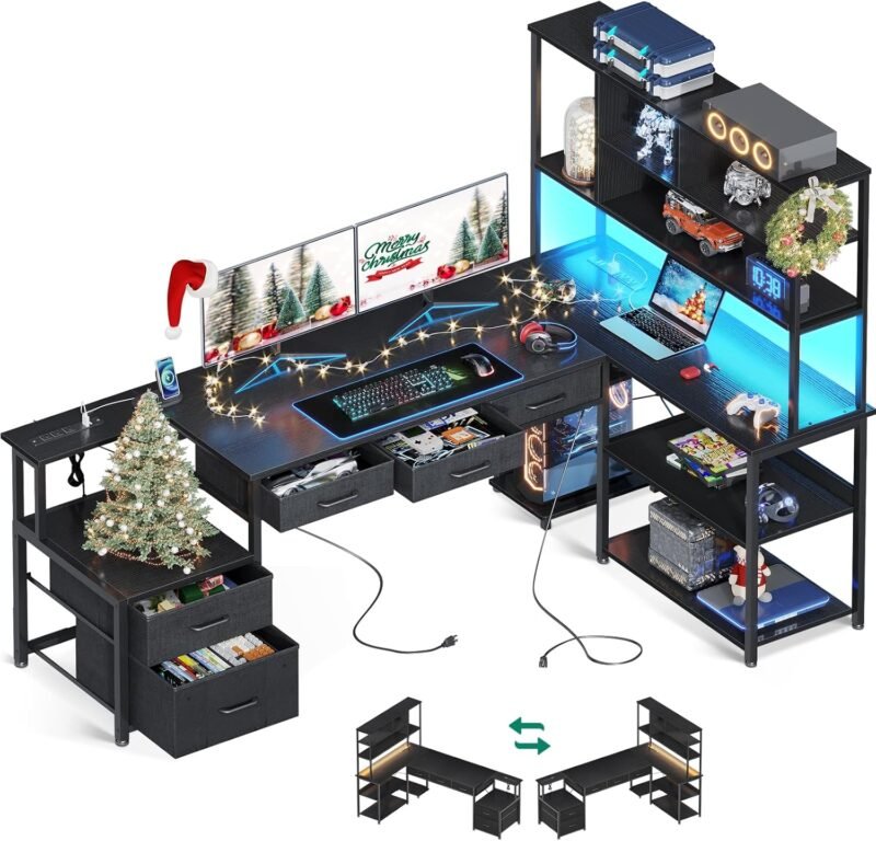 Transform Your Workspace: AODK 71" L Shaped Desk Review