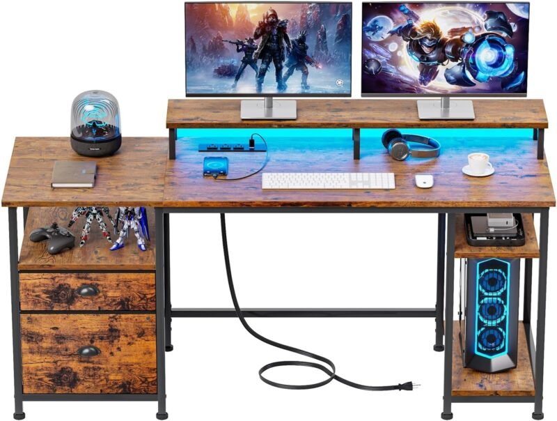 Transform Your Workspace: Furologee 61" Computer Desk Review