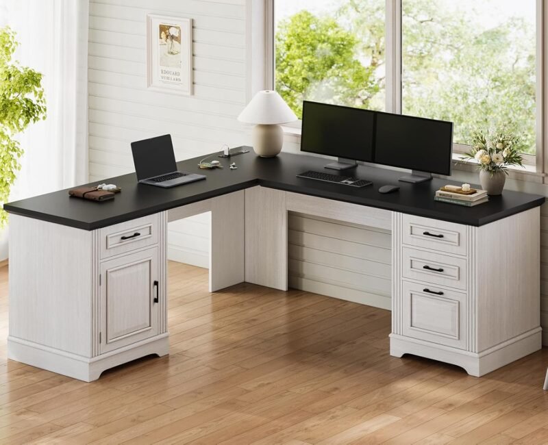 Transform Your Workspace: Itaar Farmhouse Executive L Shaped Desk Review