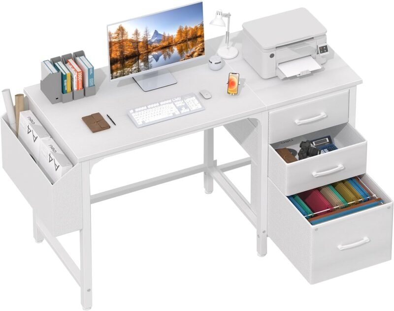 Transform Your Workspace: Lufeiya White Desk Review for Small Home Offices