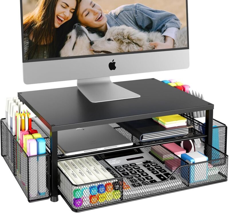 Transform Your Workspace: Review of the 2-Tier Desk Organizer with Monitor Stand