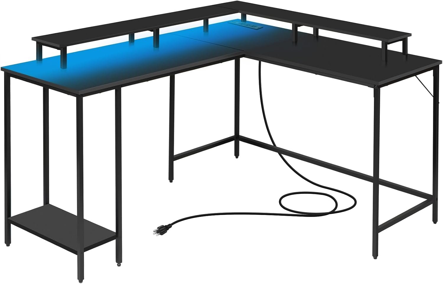 Transform Your Workspace: Review of the Panana L Shaped Computer Desk with LED Lights