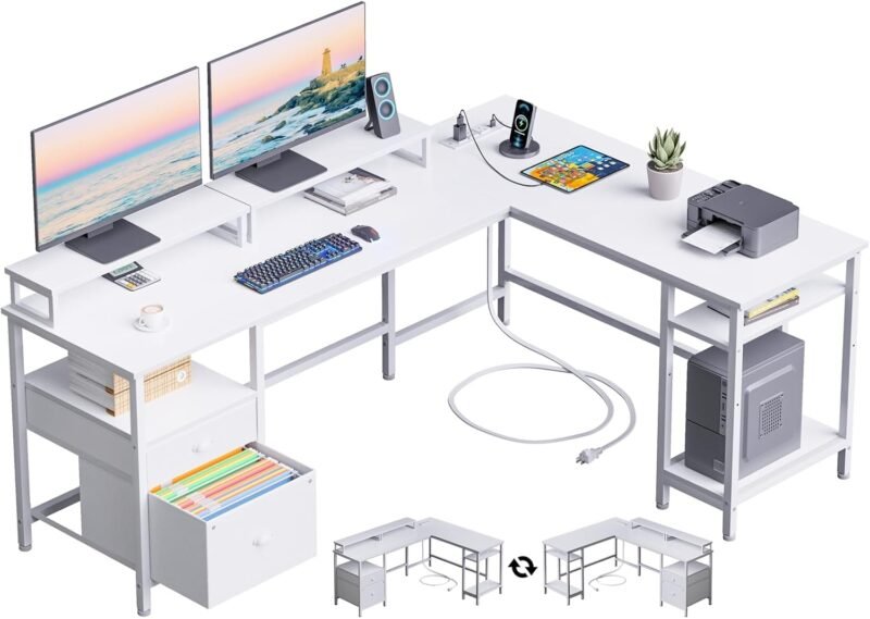 Transform Your Workspace: The Furologee 66” L-Shaped Desk Review