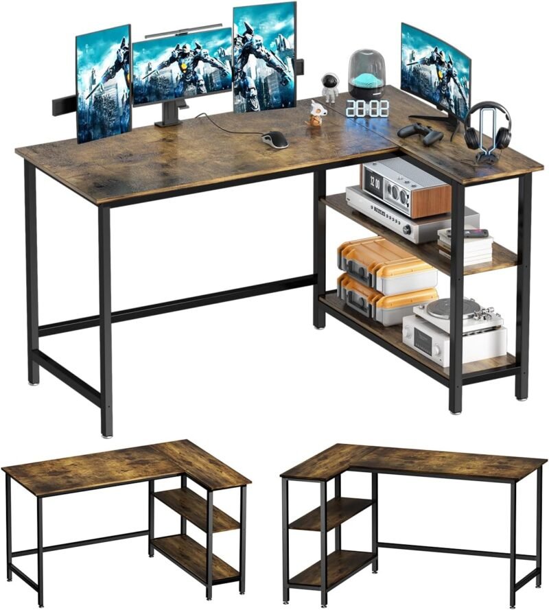 Transform Your Workspace: WOODYNLUX L Shaped Desk Review