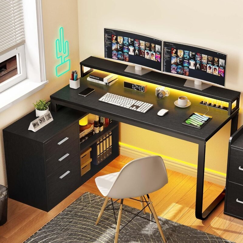 Transform Your Workspace: YITAHOME L Shaped Desk Review - Style Meets Functionality!