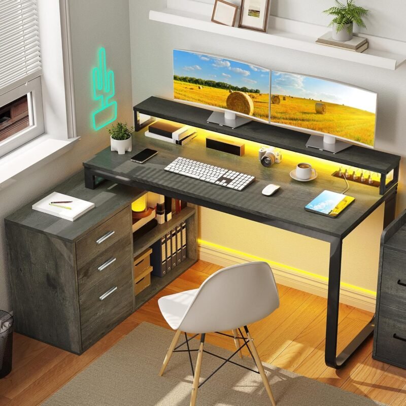 Transform Your Workspace: YITAHOME L-Shaped Desk Review - Functionality Meets Style!