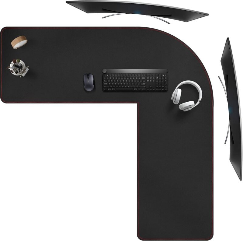Transform Your Workspace: ZORESYN L-Shaped Gaming Desk Mat Review