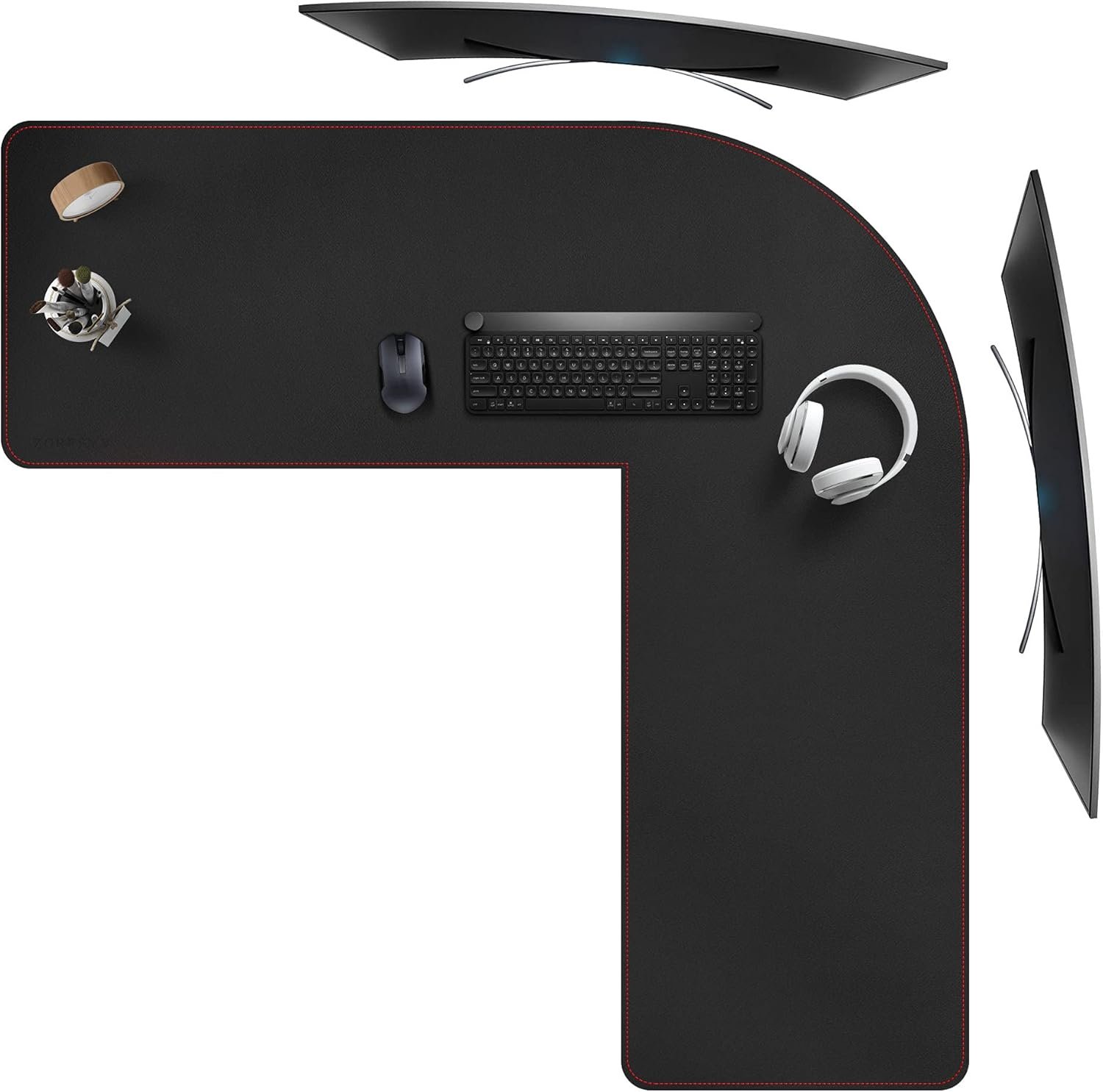 Transform Your Workspace: ZORESYN L-Shaped Gaming Desk Mat Review