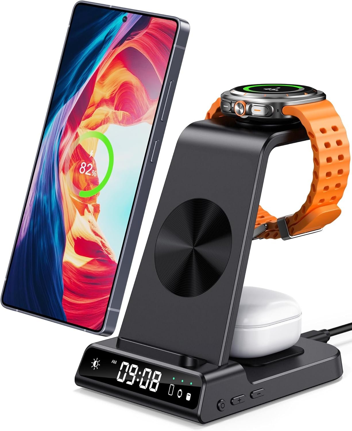Ultimate 3-in-1 Wireless Charger: The Best Charging Station for Samsung Galaxy Devices!