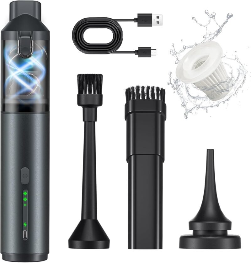 Ultimate 4-in-1 Car Vacuum: Review of the Powerful Handheld Cleaner!