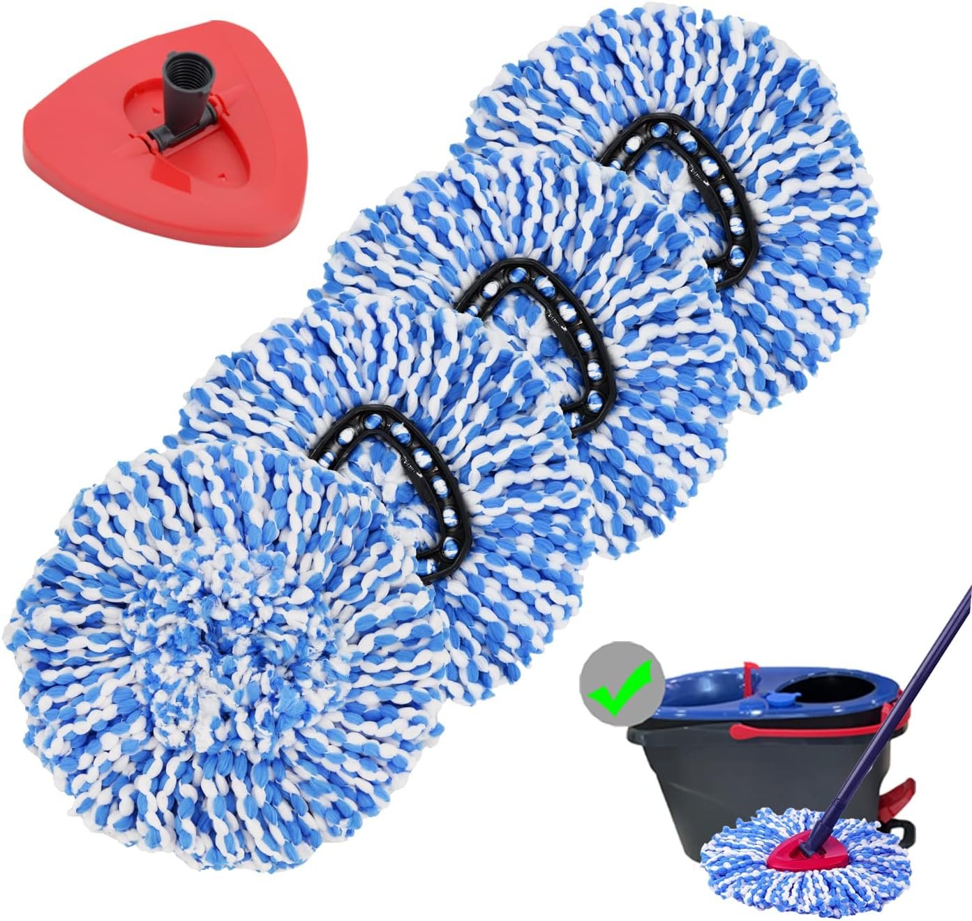 Ultimate Clean: 4 Pack Spin Mop Replacement Heads Review
