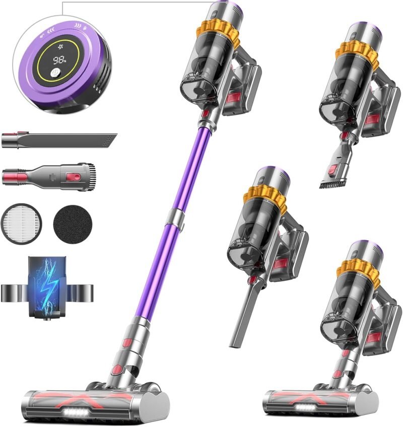 Ultimate Cleaning Power: Discover the Cordless Vacuum Cleaner with 70 Minutes of Runtime!