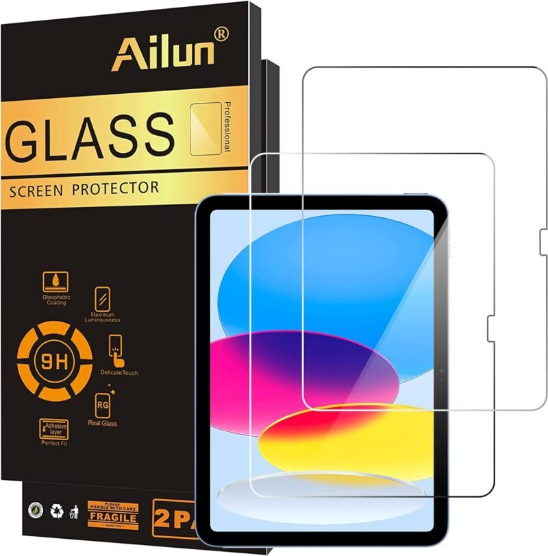 Ultimate Protection: Ailun Tempered Glass Screen Protector for iPad 11th & 10th Gen