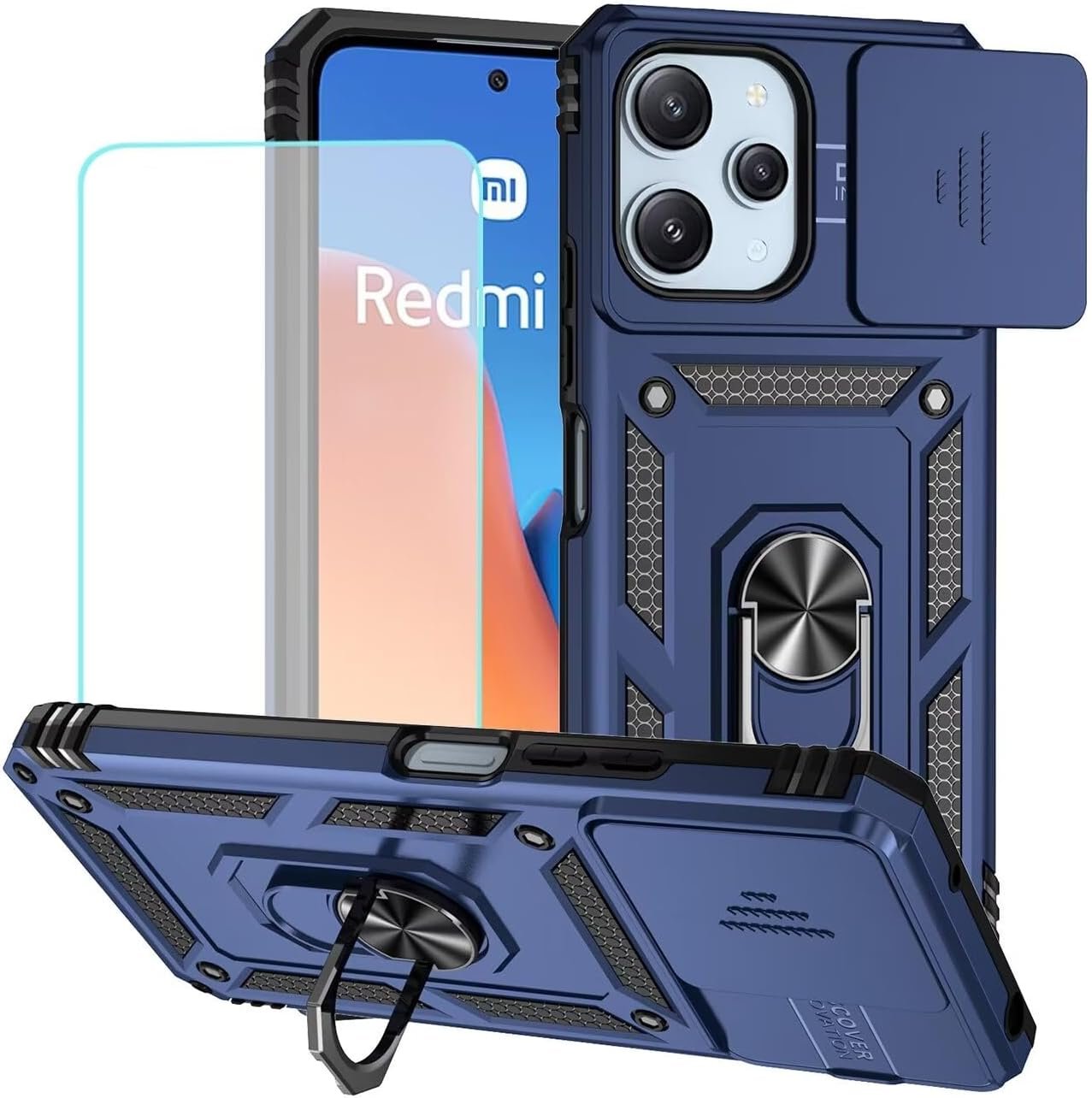 Ultimate Protection: Review of the Redmi 12 Case with Screen Protector and 360° Stand
