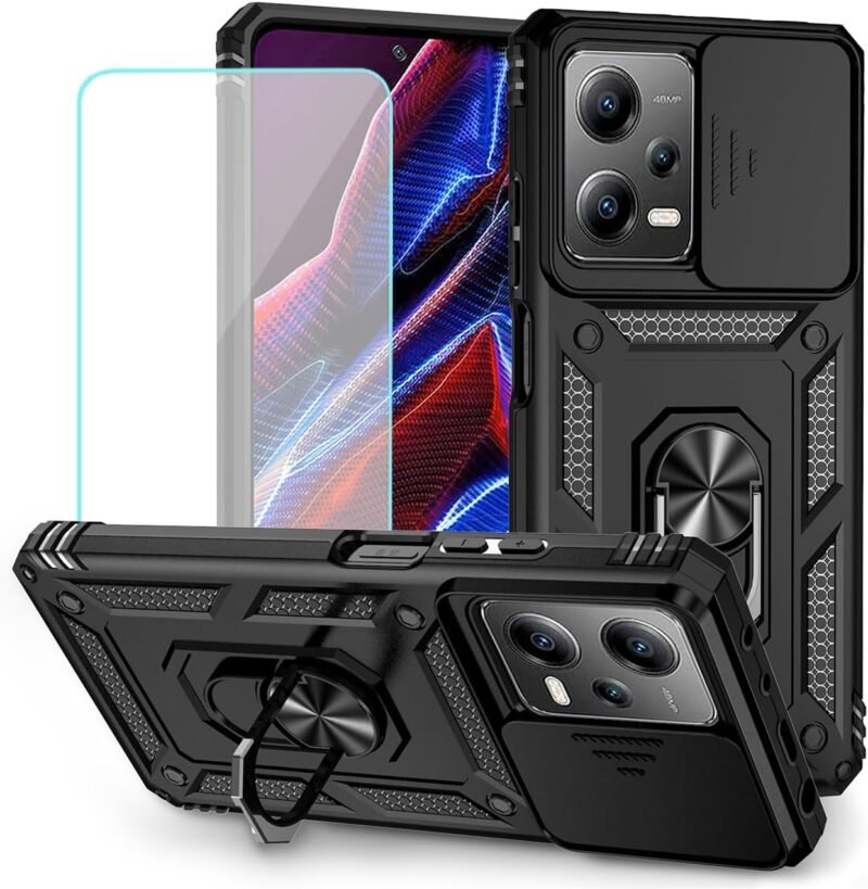 Ultimate Protection: Review of the Redmi Note 12 Pro & Poco X5 Pro Case with 360° Rotating Ring Stand