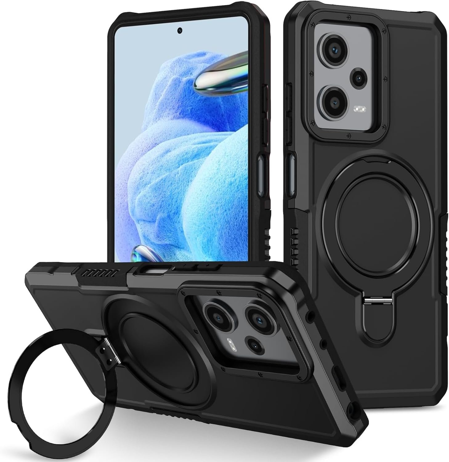 Ultimate Protection: Stand Phone Case for Xiaomi Redmi Note 12 Pro & Poco X5 Pro