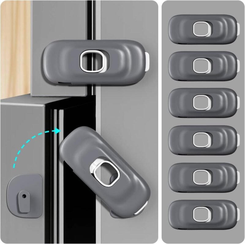 Ultimate Safety: 6 Pack Cabinet Fridge Locks for Childproofing Your Home