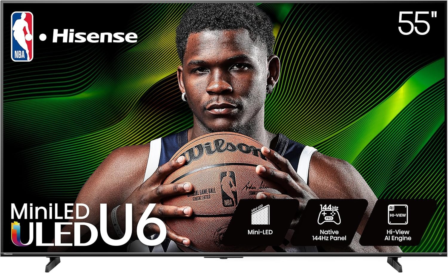 Unleash Cinematic Brilliance: Hisense 55" U6 Series Mini-LED 4K Smart Fire TV Review