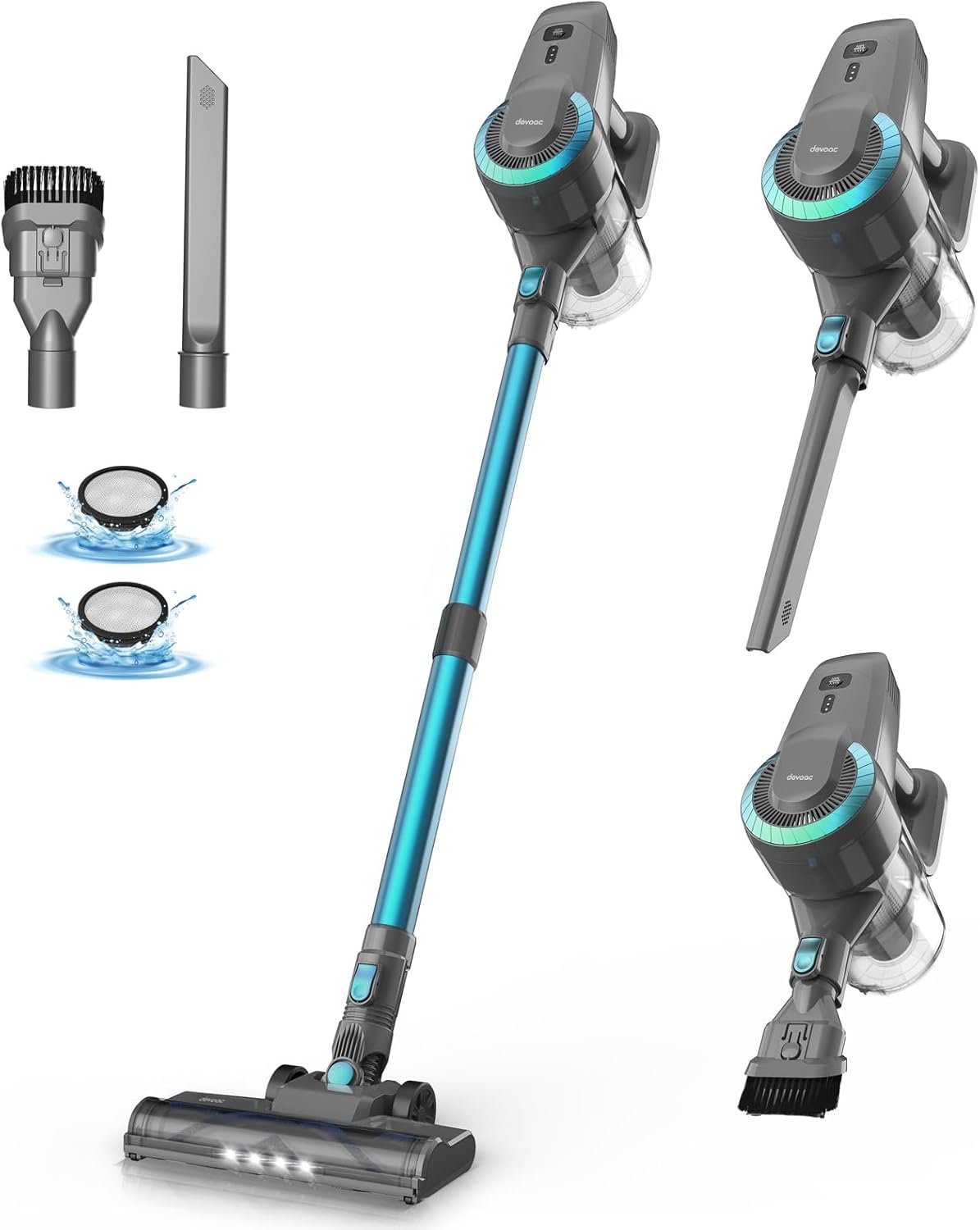 Unleash Clean with the DEVOAC N300: The Ultimate 6-in-1 Cordless Vacuum!