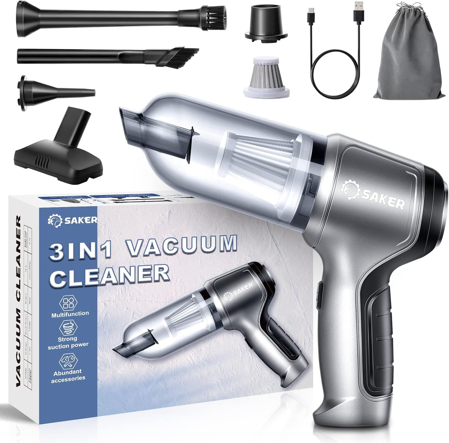 Unleash Cleanliness Anywhere: Saker Handheld Vacuum Cleaner Review