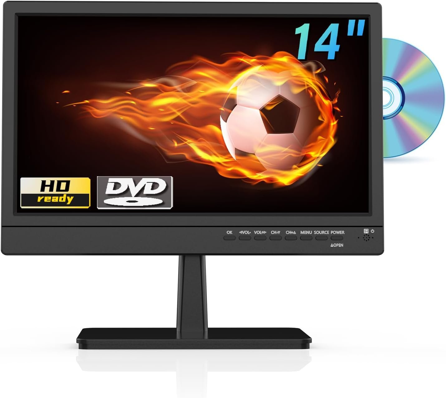 Unleash Entertainment Anywhere: Review of the 14-Inch TV with Built-in DVD Player