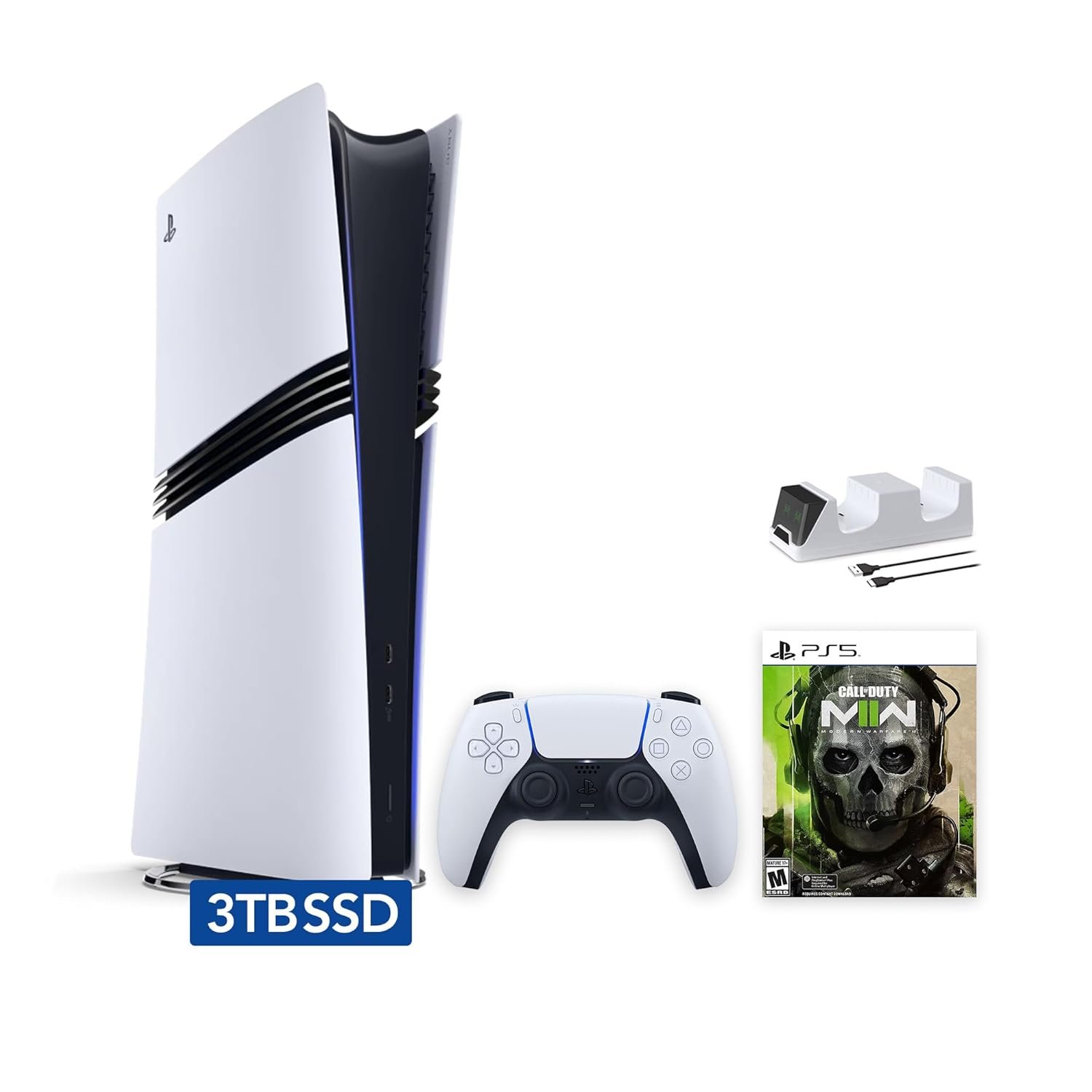 Unleash Gaming Potential: Sony PS5 Pro 3TB Bundle with Call of Duty II & Charger Review!
